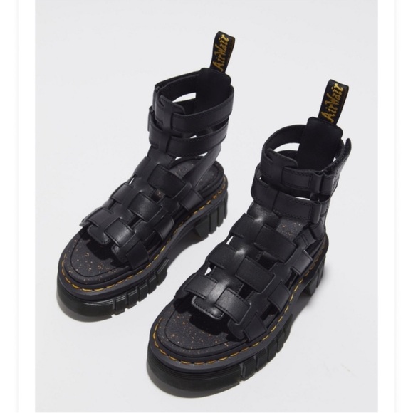 DR.Martin Ricky Women's Black Gladiator Sandals - Picture 3 of 9